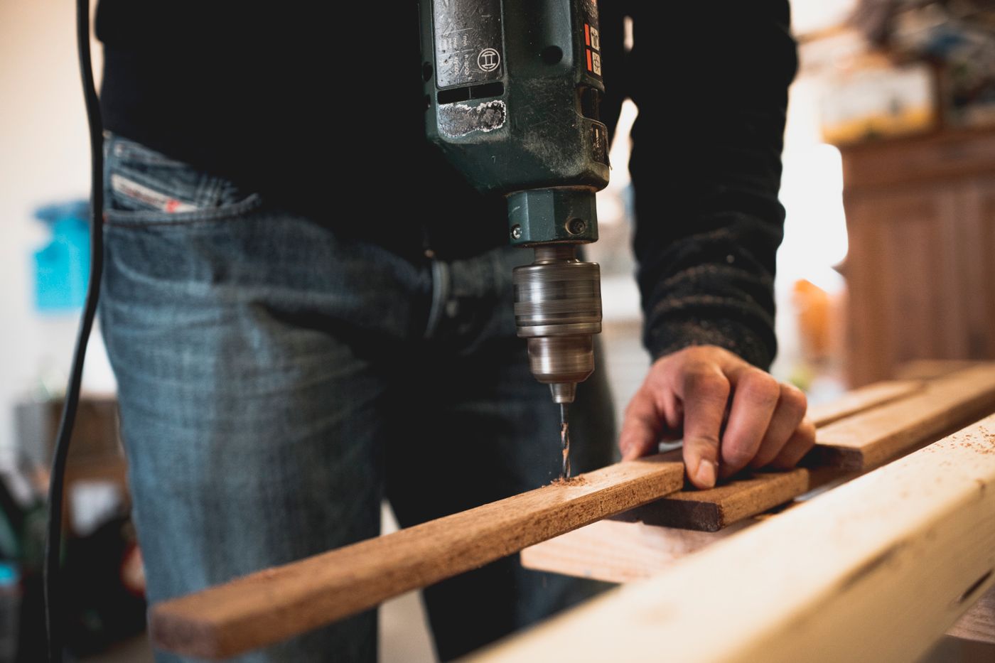 Carpenter at work