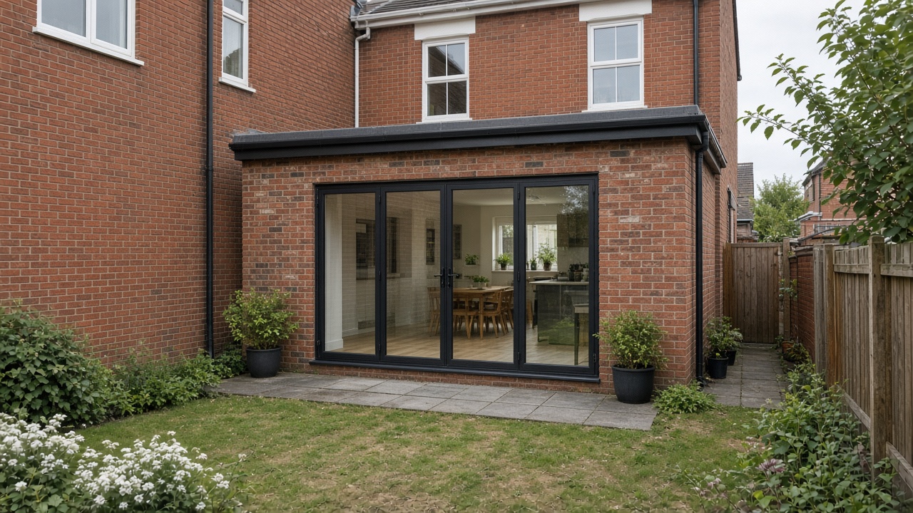 Small rear house extension