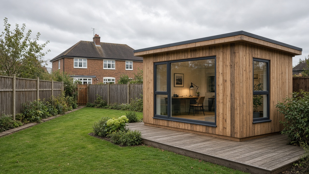 Timber garden office